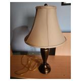 Copper finish metal table lamp 26" tall