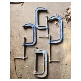 Lot of C Clamps 6" and 8"