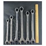 Set of craftsman combination wrenches