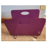 Purple metal magazine holder