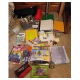 Large office supplies lot and stickers, shipping
