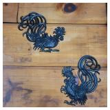 2 Metal Roosters