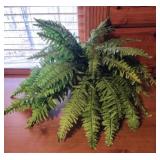 Faux fern in basket