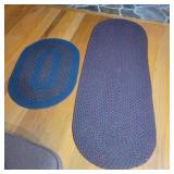Braided runner rug and floor mat (70"X25" &