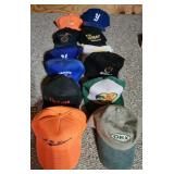 Lot of 12 logo hats