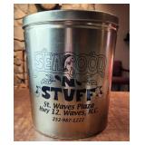11" tin seafood and stuff waves NC