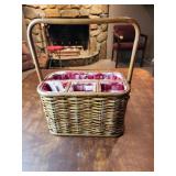 Picnic utensil holder