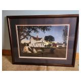 BACKYARD CAMPERS BY WILLIAM PERRY 34X26 WALL ART