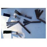 Feeler gauges and torch tip cleaners