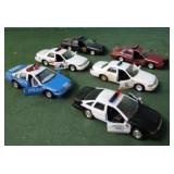 Die cast police cars