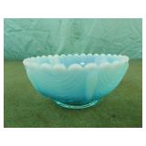 BLUE OPALESCENT NORTHWOOD  "DRAPERY"  4.5"