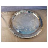 Silver plated serving tray