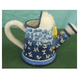 Ceramic watering can-planter