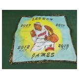 Lebron James handmade Cloth pieces 16 x 16