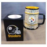 Pittsburg Steelers flameless candle and ceramic