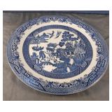 Vintage Churchill serving plate Blue Willow