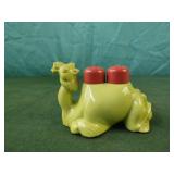 Vintage plastic Camel salt and pepper shakers