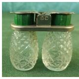 Glass salt and pepper shakers