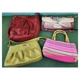 Assorted pocketbooks,  Guess bag