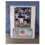 Peyton Manning photo framed in mat 2006