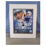 Peyton Manning 4-Time MVP mat framed photo
