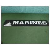 Marines metal sign