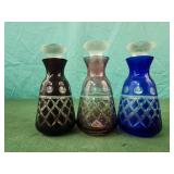Imperial glass vanity perfume bottles 5"