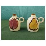 Puritan pottery jugs salt and pepper