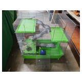 Plastic critter cage with accessories 29.5 x 29 x