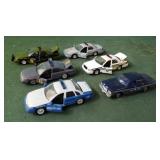 Die cast police cars