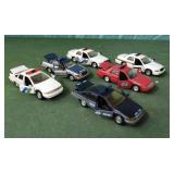 Die cast police cars