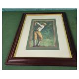 Glen Green-"The Drive Art" framed golf artwork 17