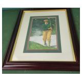 Glen Green-"Sand Wedge" framed artwork 17 1/2 x