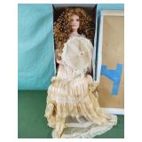 Cathay Collection Porcelain Doll in box 24" tall