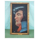 Elvis felt framed work 13 x 22