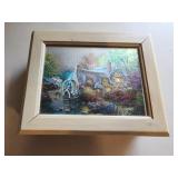 7.5x2.5x6 Thomas kinkade scene jewelry box