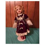 Porcelain musical wind up Doll Limited Edition-