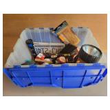 Tub of Hardware, Tools, Liscense Plates,