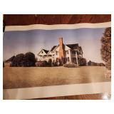 31x17 unframed print Claymont Hill signed and