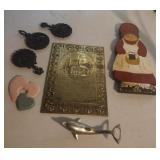 Home decor including a wood granny, Bless This