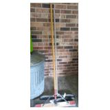 Push broom and squeegee