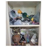Contents of Cabinet- Clothes Puns, Dryer Duct,