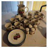 Casuals by China Pearl pitcher, creamer, sugar