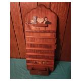 11x24 wooden country calender