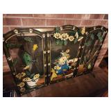 47 x33 metal sunflower scarecrow fireplace screen