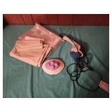 Shower curtain liners, back massagers