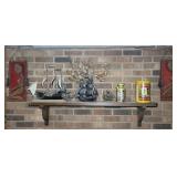 Wall Decor & Contents of Shelf