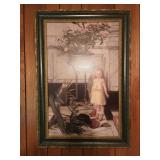 26x37 Jan Verhas "The Broken Flower Pot" Framed