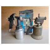 Pneumatic Spray Gun & Vtg Torch