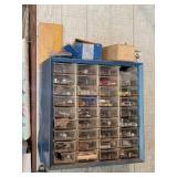 Plastic 36-Drawer Organizer w/ Contents Inside &